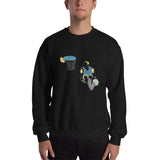 Men's 'Under The Legs' Coloursplash Sweatshirt - Overtime Threads Co.